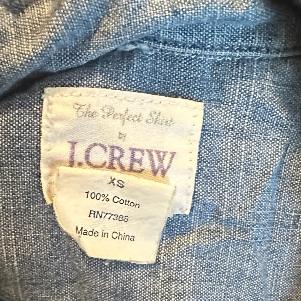 J. Crew Casual Blue Button Down Shirt - Picture 12 of 12